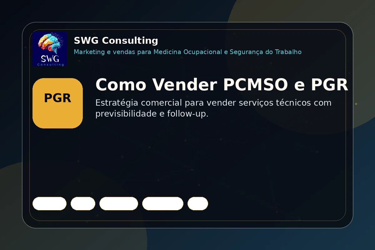 Como vender PCMSO e PGR para empresas com posicionamento, tráfego, proposta comercial e follow-up